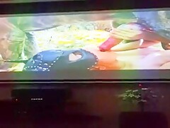 Couple masturbate to dog porn together